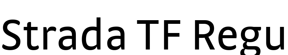 Strada TF Regular Font Download Free